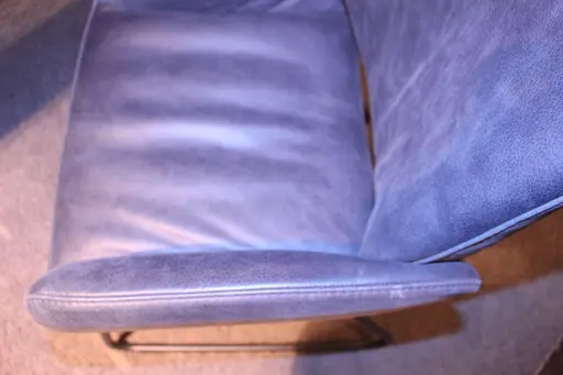 4 Leder-Armlehnstühle Natura Payton